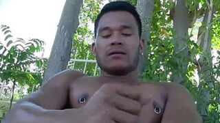 Tattooed Asian Trevor Northman Jerks Off Solo